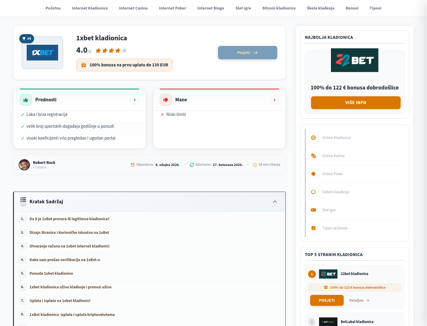 Snimak regionalne recenzije s uredničkim ocjenama, bez regulatornog sadržaja