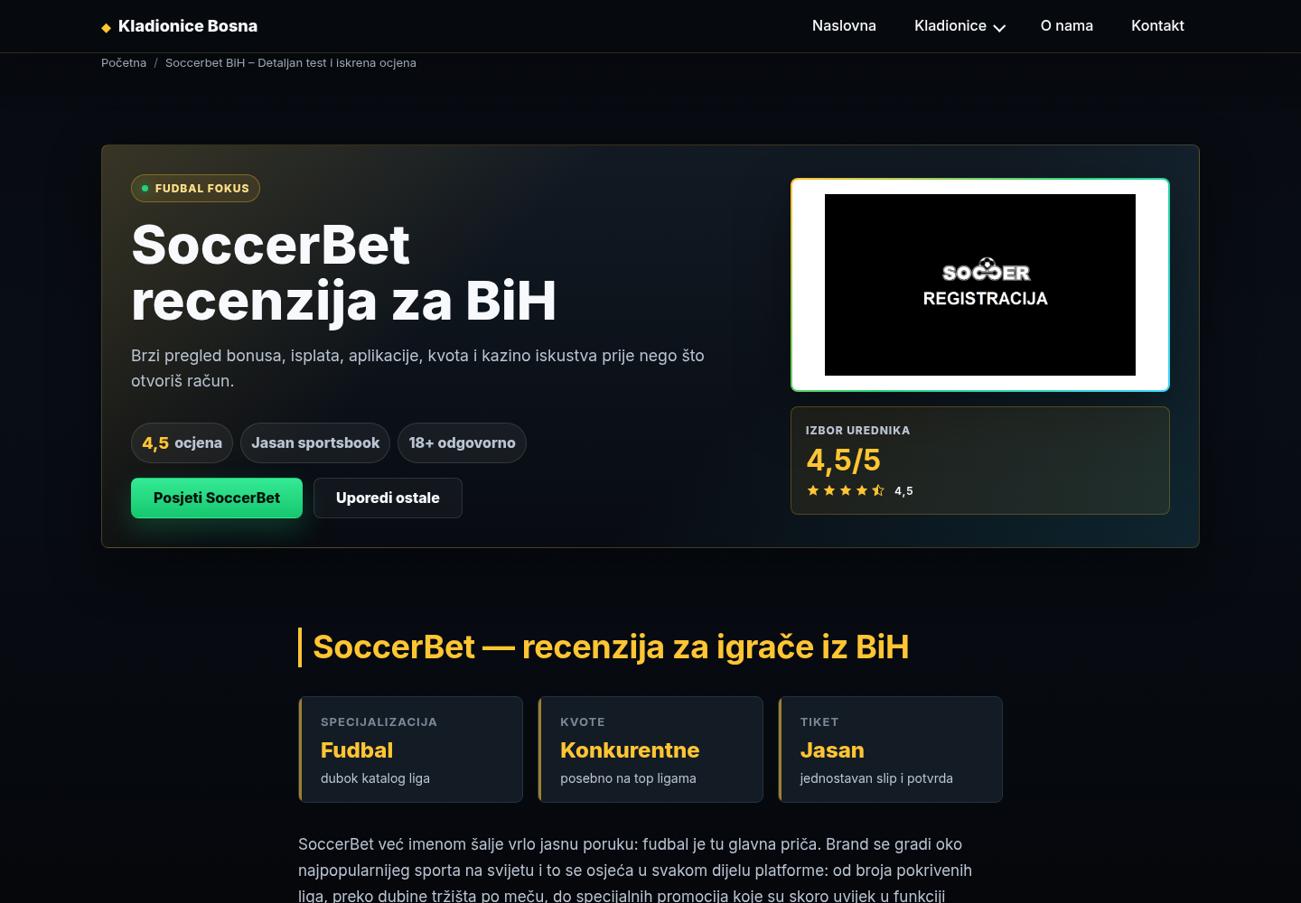 Snimak nezavisne recenzije korišten samo kao tržišni kontekst